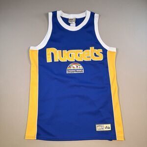 VTG Denver Nuggets City Skyline Logo Majestic 90s Hardwood Classics XL USA Made